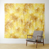 Tenture Les flocons de neige en or (En situation (horizontale))