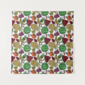 Tenture Les Fruits sautés | Fruit surface pattern 25 (Devant (Horizontal))
