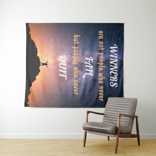 Tenture Les gagnants ne sont pas des gens qui n'échouent j (En situation (horizontale))