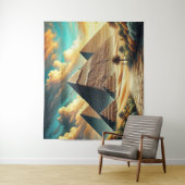 Tenture Les Grandes Pyramides de Gizeh Egypte Voyage (En situation)