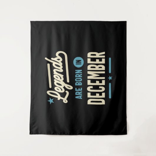 Tenture Les légendes sont nées en Décembre - Décembre Anni (Devant)