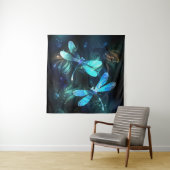 Tenture Les libellules du lac (En situation (horizontale))