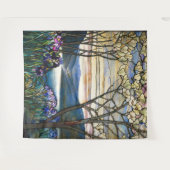 Tenture Les Magnolias En Verre Tiffany Irises Art Nouveau (Devant (Horizontal))