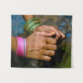 Tenture Les mains d'une femme au travail (Devant (Horizontal))