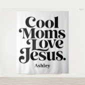 Tenture Les mamans cool aiment Jésus (Devant)