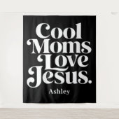 Tenture Les mamans cool aiment Jésus (Devant)