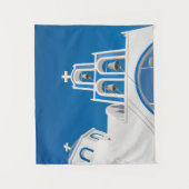 Tenture Les monuments | Église grecque du dôme bleu (Devant)