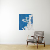 Tenture Les monuments | Église grecque du dôme bleu (En situation)