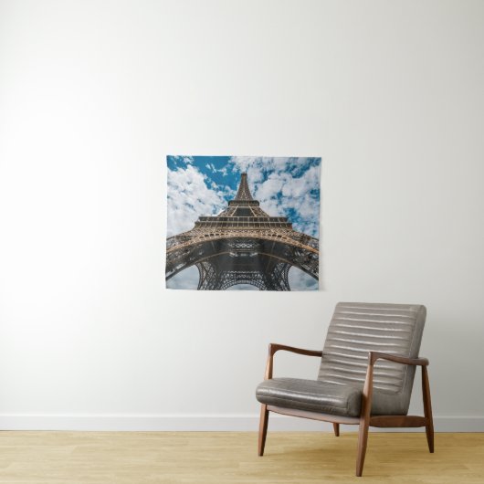 Tenture Les monuments | Regard sur la Tour Eiffel (En situation (horizontale))