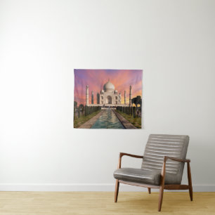 Tenture Les monuments   Vue colorée du Taj Mahal