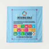 Tenture Les Objectifs Globaux Méga Motivationnistes Dons I (Devant)