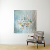 Tenture Les papillons dans les nuages (En situation)