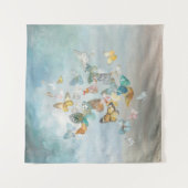 Tenture Les papillons dans les nuages (Devant)