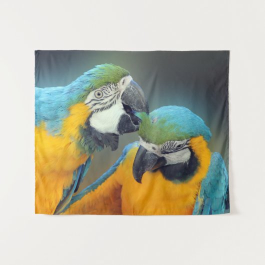 Tenture Les perroquets amoureux (Devant (Horizontal))