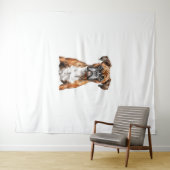 Tenture Les potes de boxer les mignons dessins pour chien (En situation (horizontale))