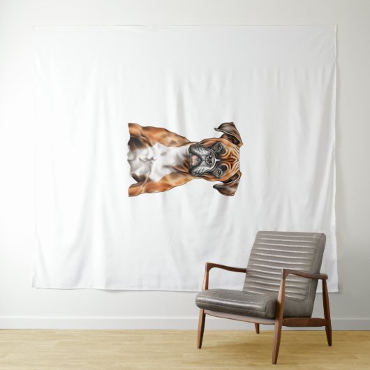 Tenture Les potes de boxer les mignons dessins pour chien (En situation (horizontale))