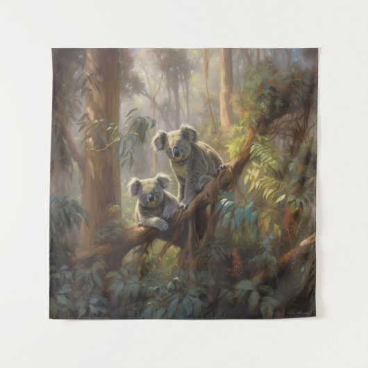 Tenture Les rêves de la forêt de Koala (Devant)