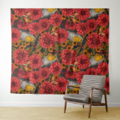 Tenture Les Robins de l'auccle garden (En situation (horizontale))