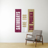 Tenture Les samedis sont pour le Phoenix, l'Université Elo (En situation)