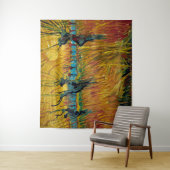 Tenture Les saules au coucher du soleil | Van Gogh | (En situation)