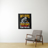 Tenture Les soudeurs le font dans toutes les positions (En situation)