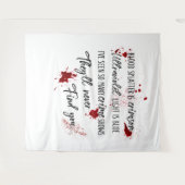 Tenture Les Taches De Sang Sont Rouges De Crimes | Mystère (Devant (Horizontal))