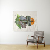 Tenture Les vieilles bottes de randonnée de poney de Shank (En situation (horizontale))