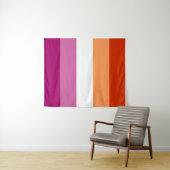 Tenture Lesbian Pride Flag LGBTQ (En situation (horizontale))