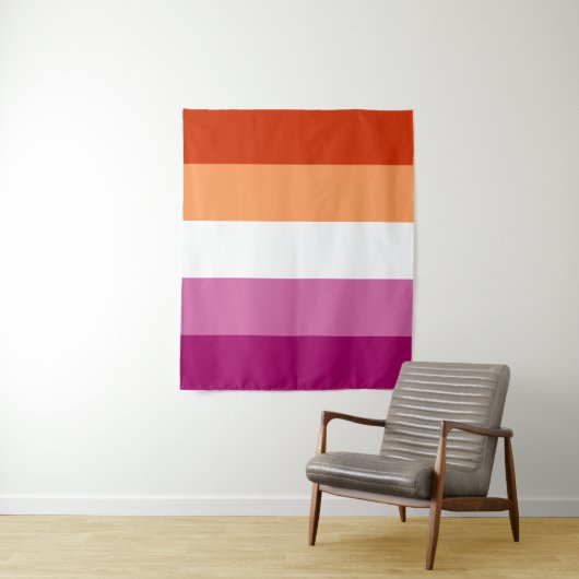 Tenture Lesbian Pride Flag LGBTQ (En situation)