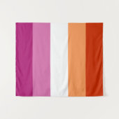 Tenture Lesbian Pride Flag LGBTQ (Devant (Horizontal))