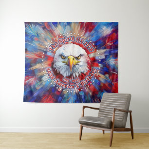 Tenture L'Esprit de 1776, 2026 L'Aigle Rouge de Feu d'Amér