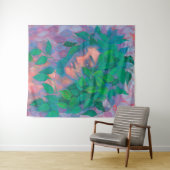 Tenture L'esprit des arbres Dryad Green Feuilles L'art du  (En situation (horizontale))