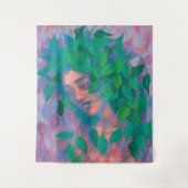 Tenture L'esprit des arbres Dryad Green Feuilles L'art du  (Devant)