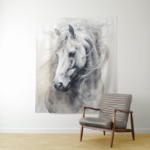 Tenture L'esprit d'un cheval blanc (En situation)