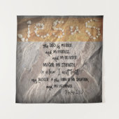 Tenture L'Éternel est mon Écriture des Psaumes Rocheuses (Devant)