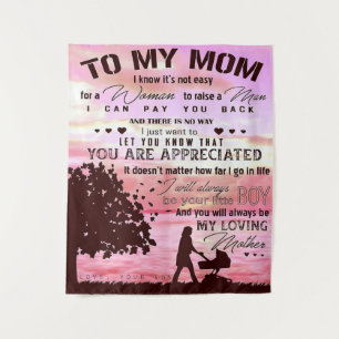 Tenture Lettre à ma mère   Lettre à la famille