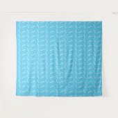 Tenture Lettre initiale A, Aqua Blue (Devant (Horizontal))