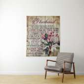 Tenture Lettre mignonne au mari | Bel cadeau | Fête des pè (En situation)