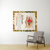 Tenture Lettre personnalisée à ma petite-fille (En situation (horizontale))