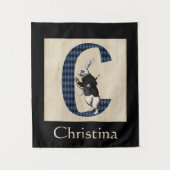 Tenture LETTRE TAPIS BLANC WONderland C (Devant)