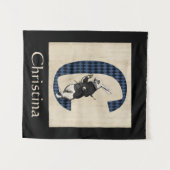 Tenture LETTRE TAPIS BLANC WONderland C (Devant (Horizontal))