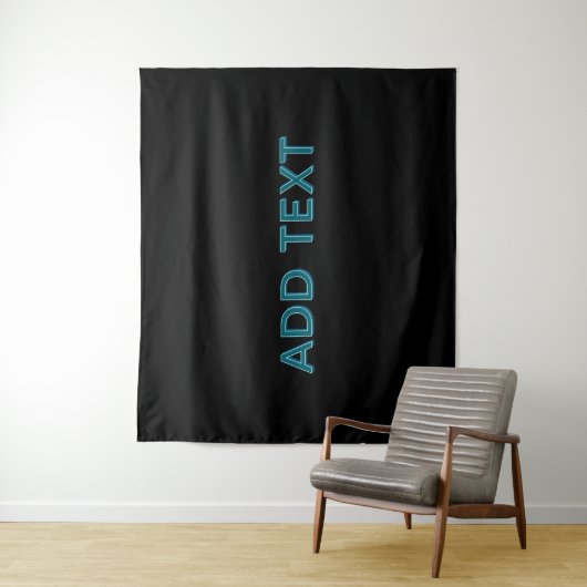 Tenture Lettres éditées modifiables avec ombre portée (En situation)