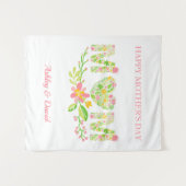 Tenture Lettres florales (Devant (Horizontal))