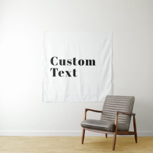 Tenture Lettres Rétro Modernes Élégantes Noir Modifiable