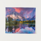 Tenture Lever de soleil à la courbure d'Oxbow (Devant (Horizontal))