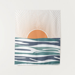 Tenture Lever de soleil au bord de la mer