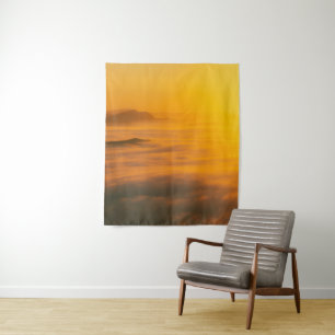 Tenture Lever de soleil d'automne magique au-dessus des nu