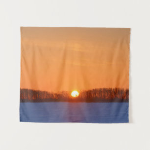 Tenture Lever de soleil sur la prairie Manitoba, Canada