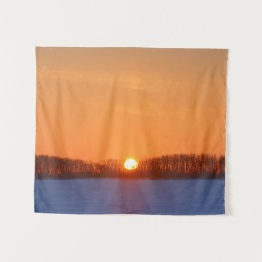 Tenture Lever de soleil sur la prairie | Manitoba, Canada (Devant (Horizontal))