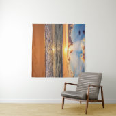 Tenture Lever d'océan, horizon bleu profond. (En situation (horizontale))